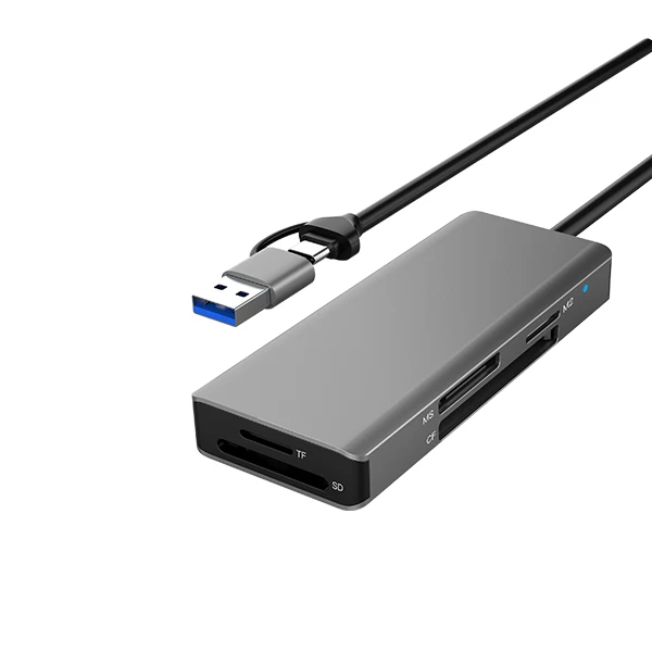 Кард-рідер 5 в 1 SD TF MS CF M2 з подвійним портом