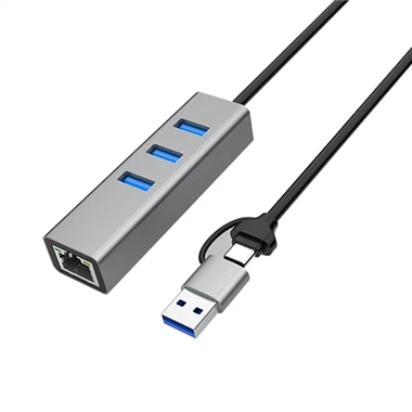 USB C HUB з Ethernet для Macbook Pro 4Port